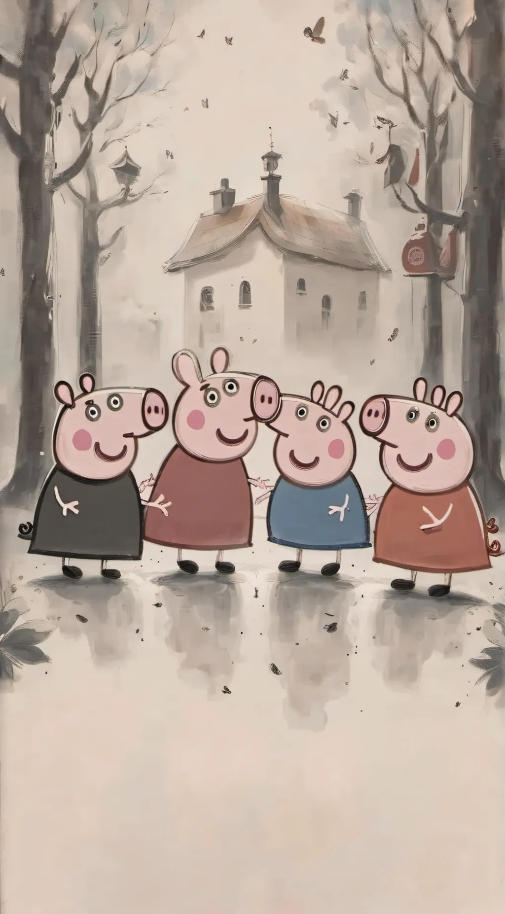 ai character: Peppa 💅 background