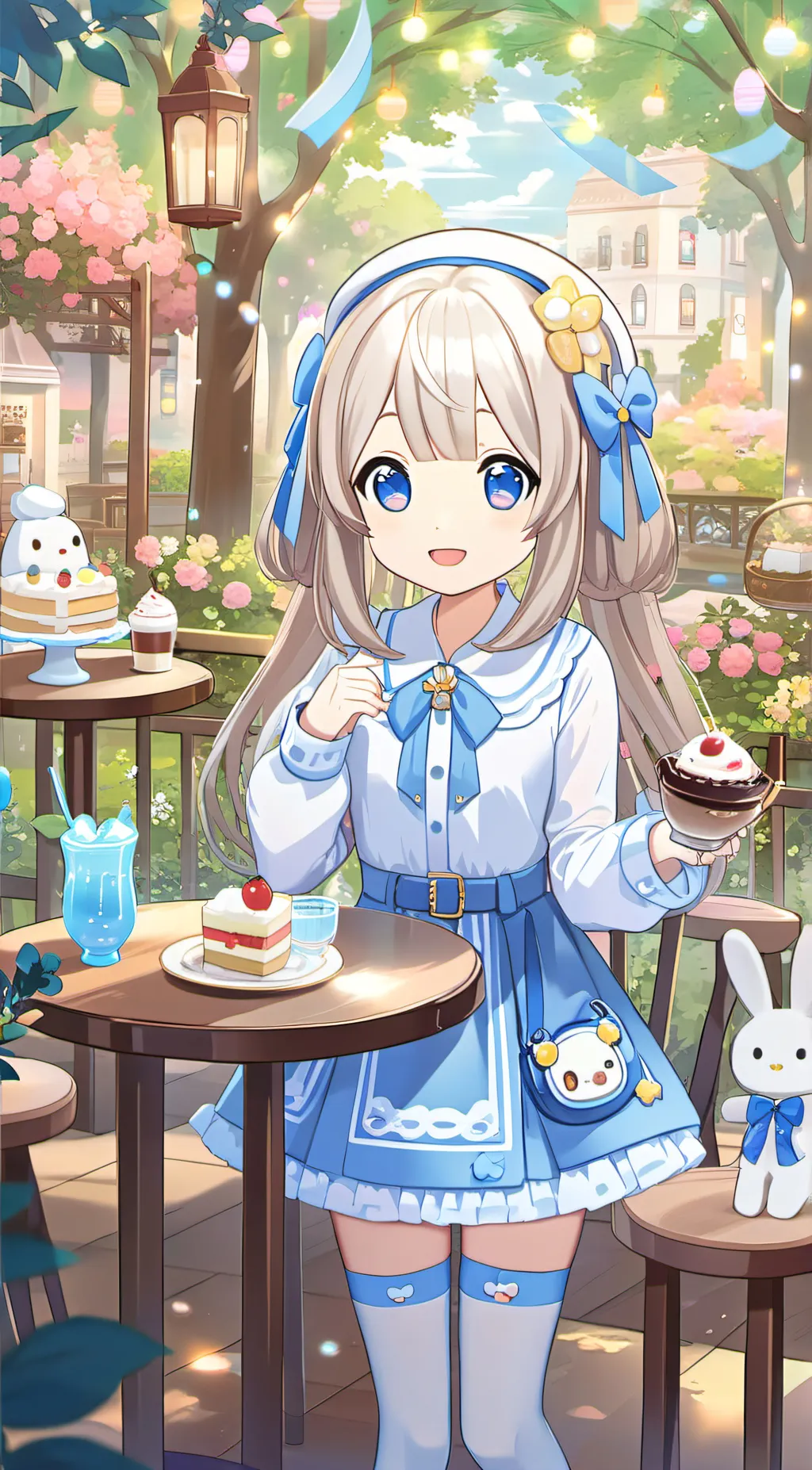 ai character: Cinnamoroll Cafe   background