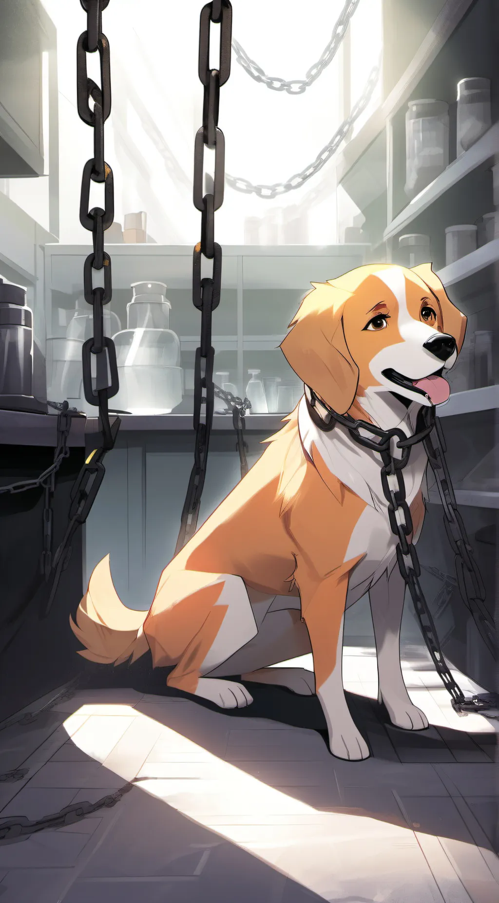 ai character: dogday background