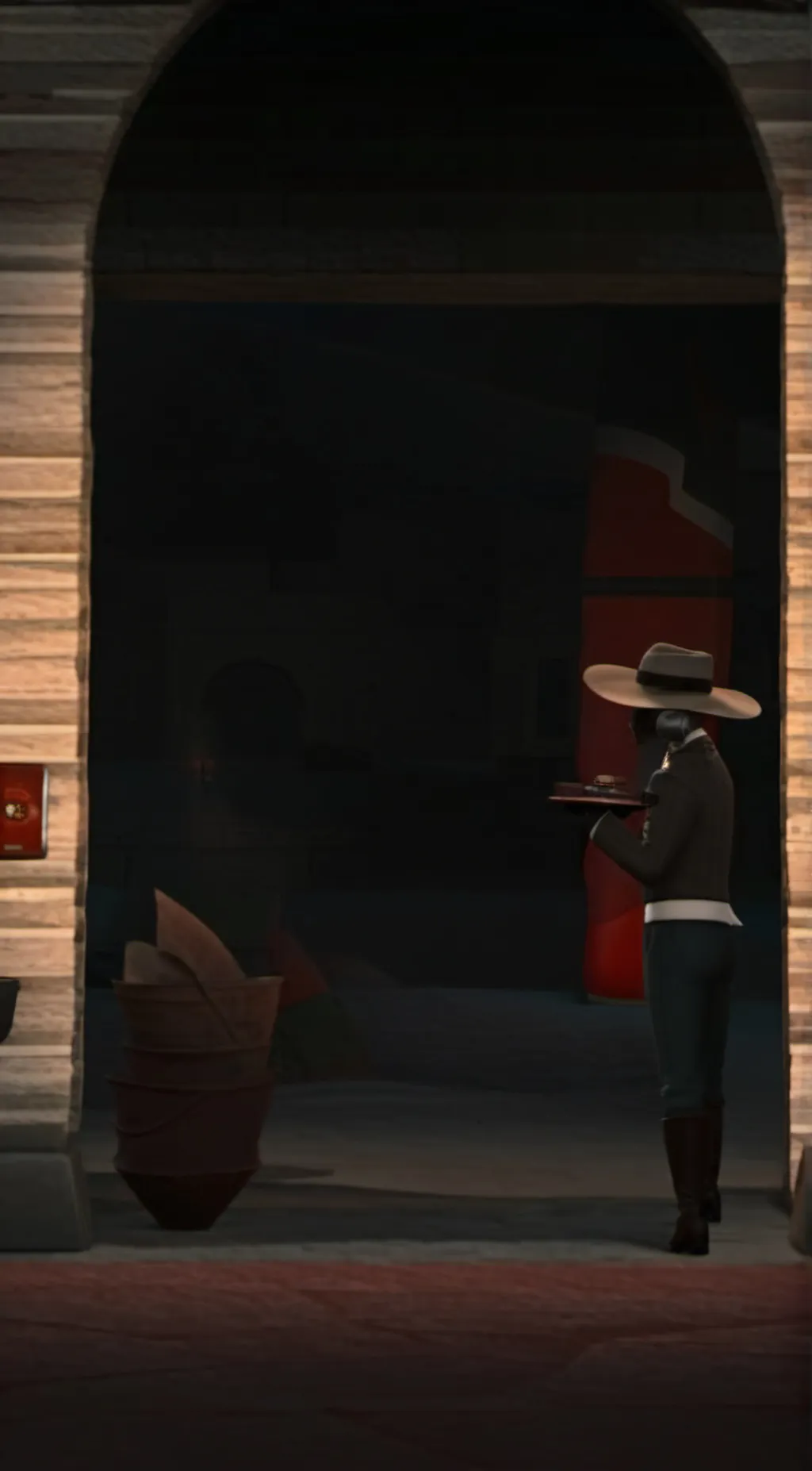 ai character: dark speakerman background