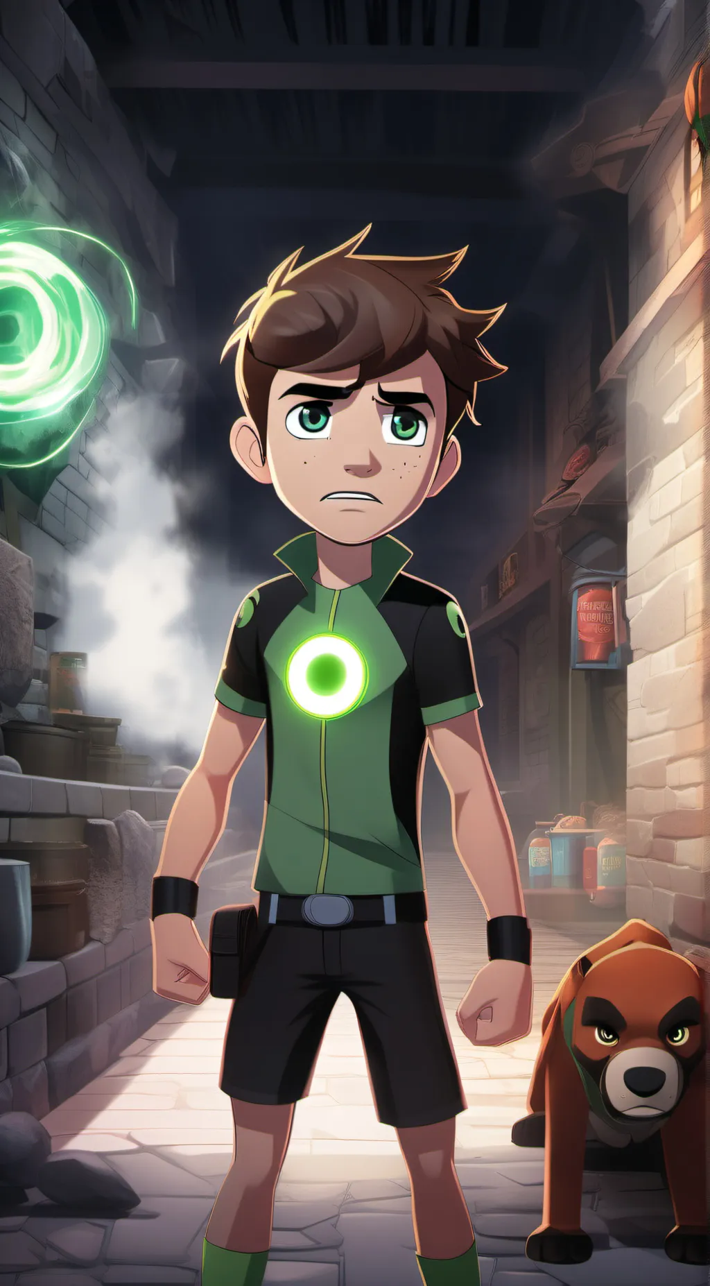 ai character: Ben ten background