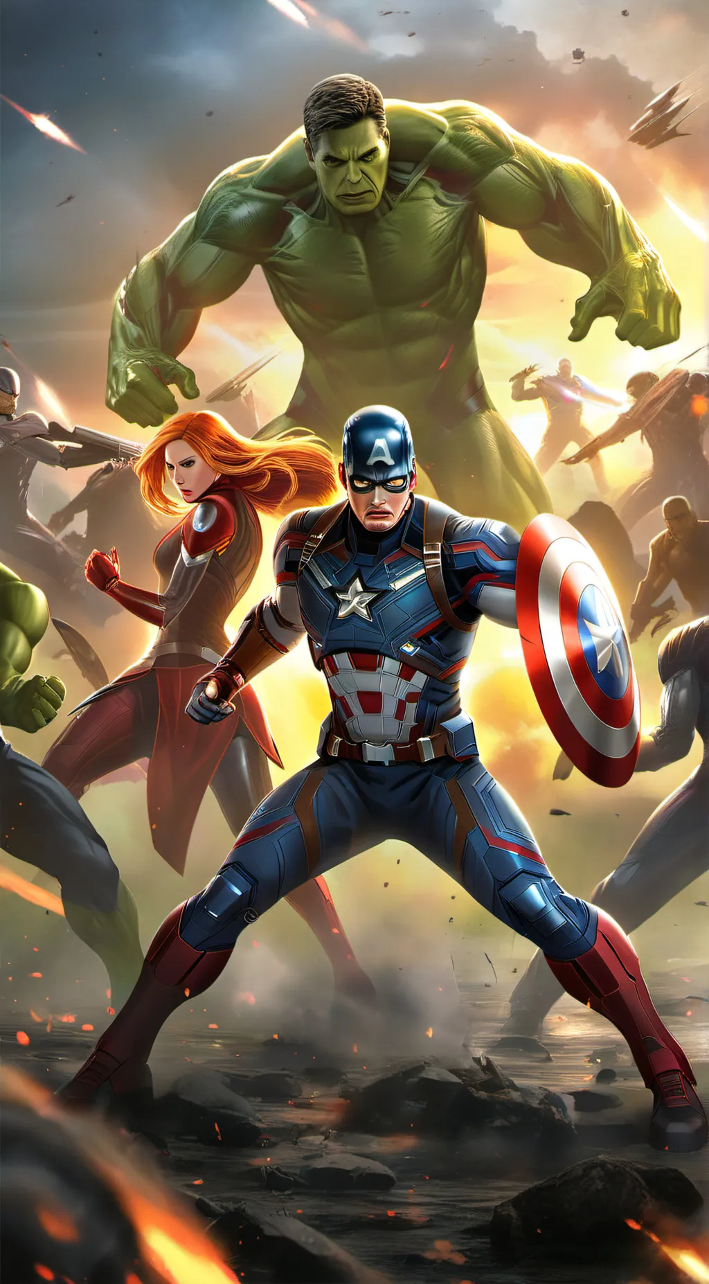 ai character: Avengers background