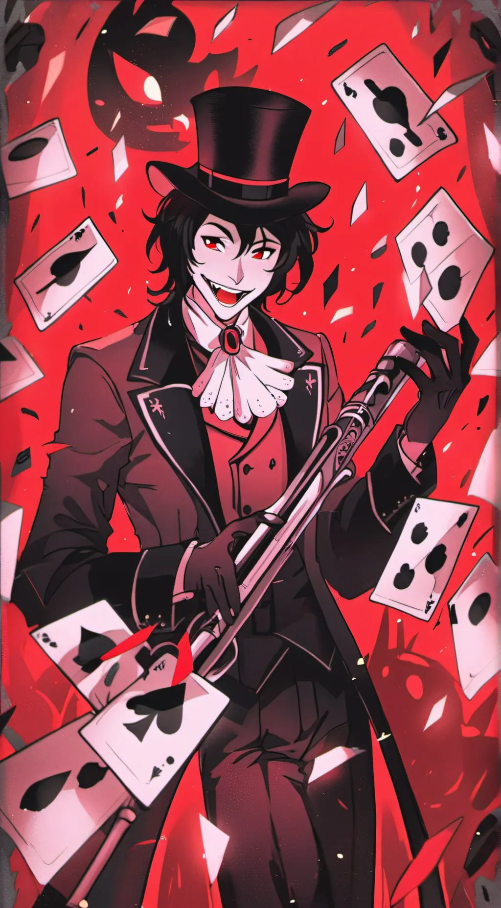 ai character: Hazbin Hotel🖤 background