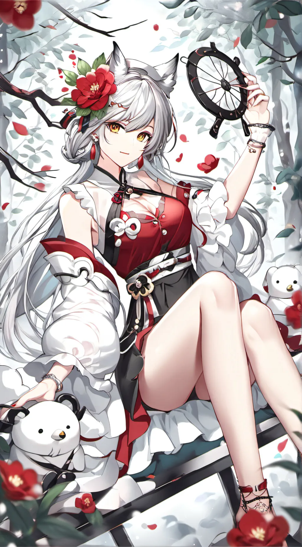 ai character: Rose background