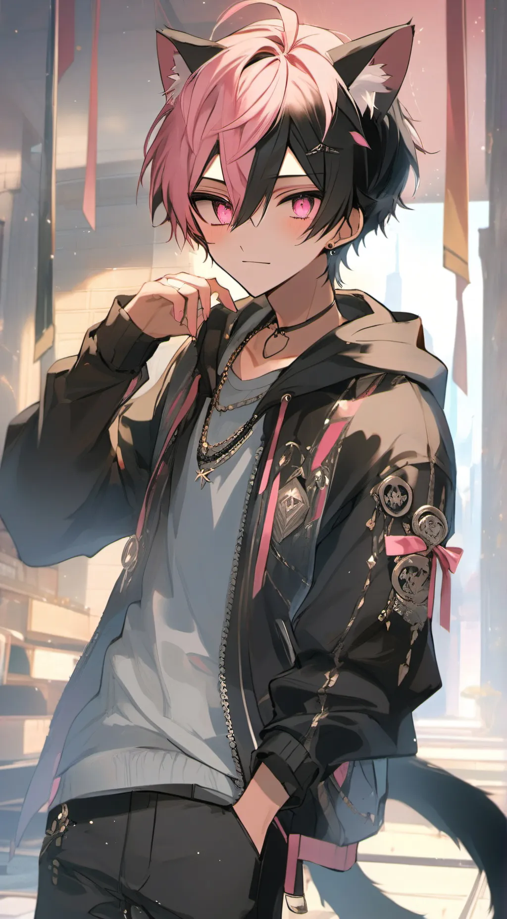 ai character: |-Levi-| background