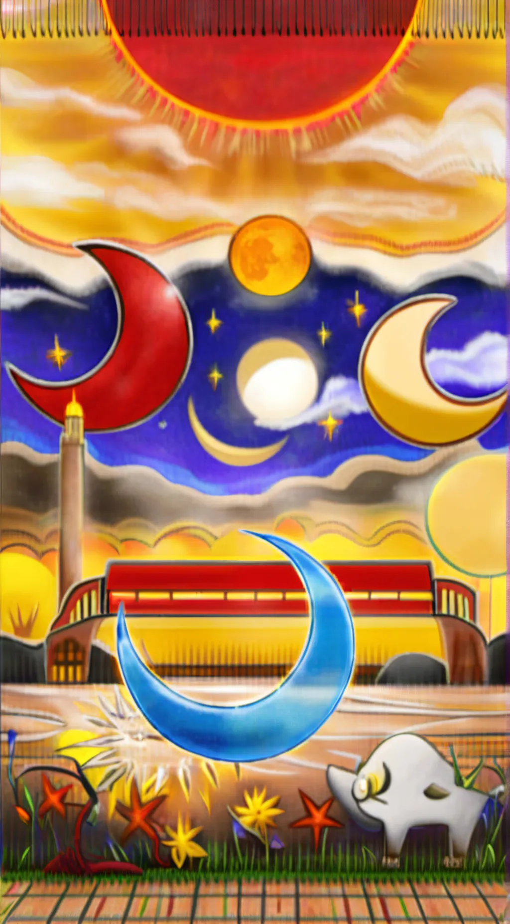 ai character: Solar x ruin  background