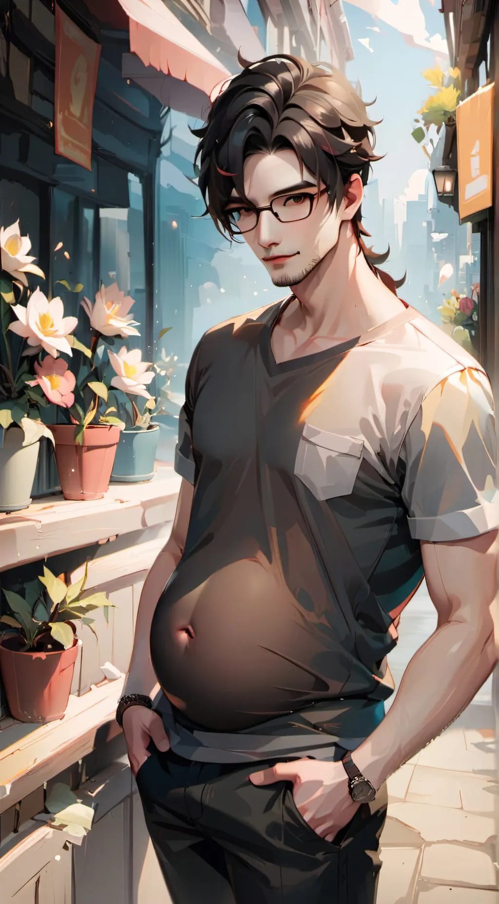 ai character: Hayden  background