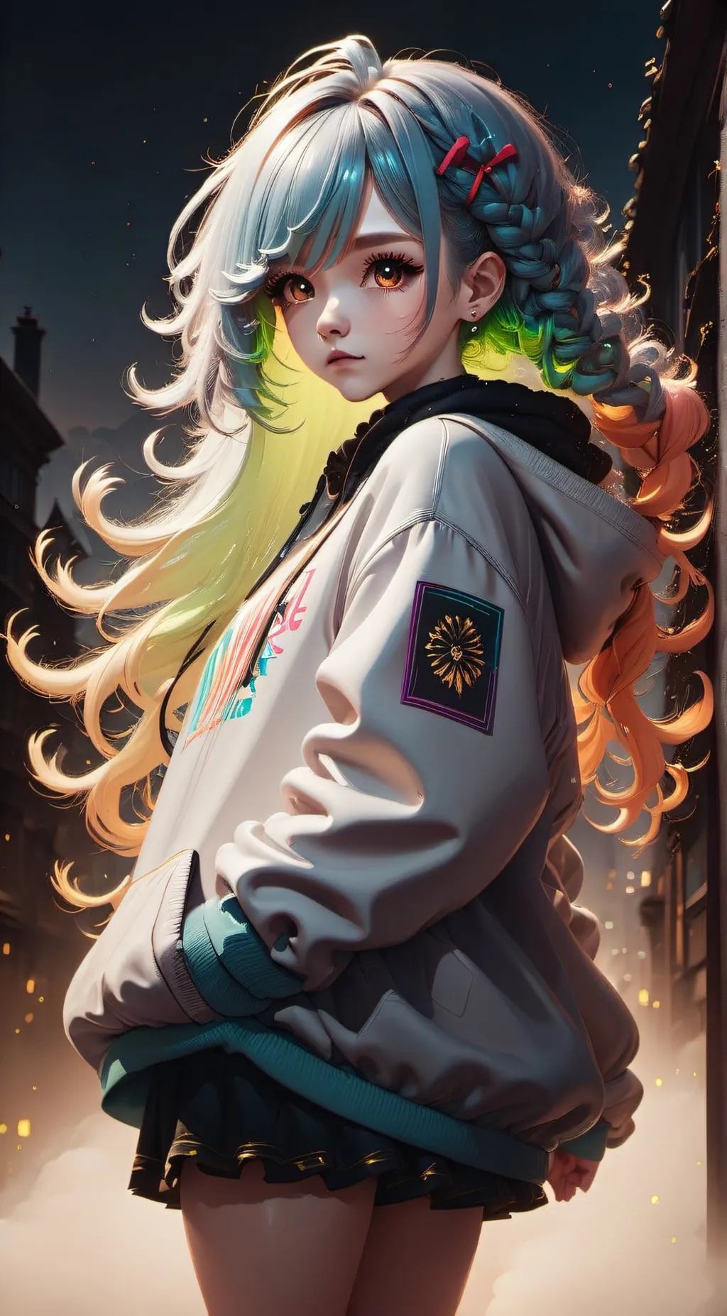 ai character: sky background