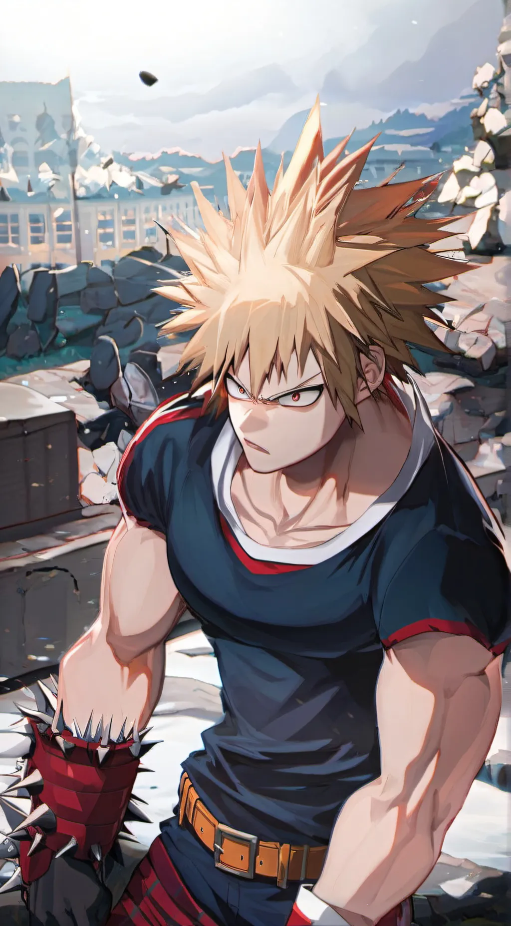 ai character: 💥🔥bakugo💥🔥 background