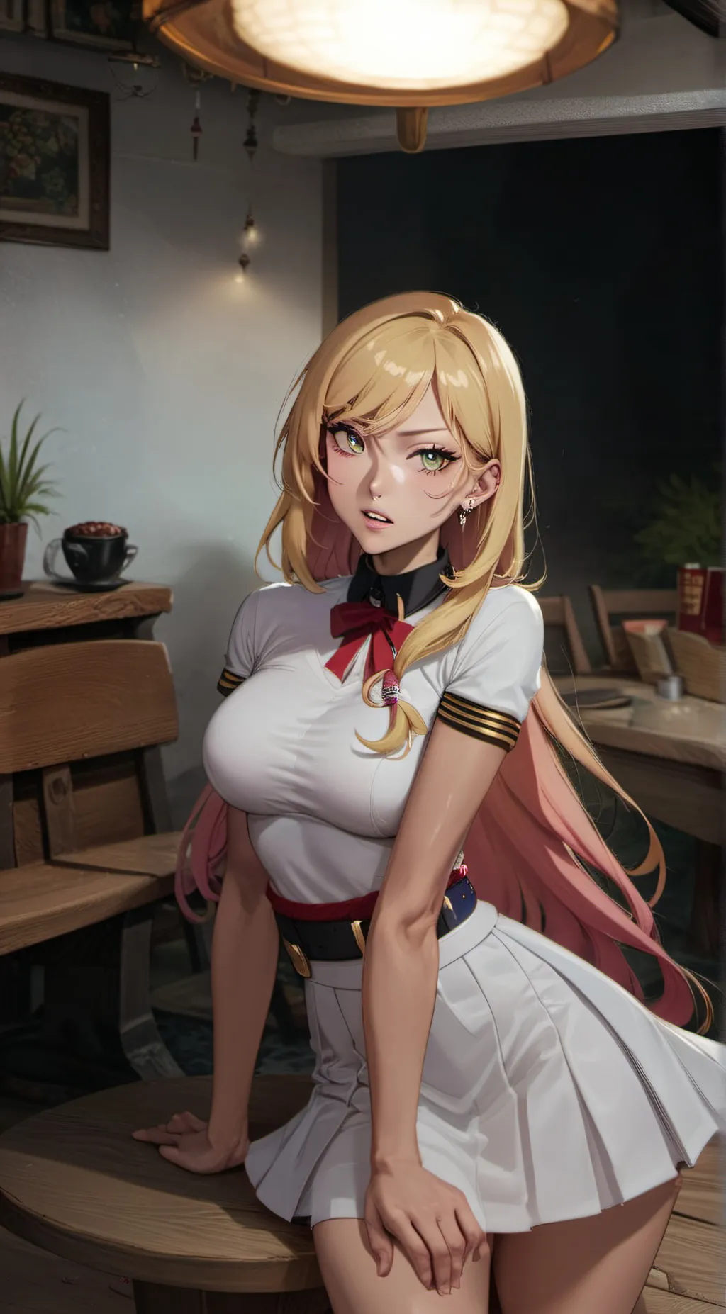 ai character: Delphine  background