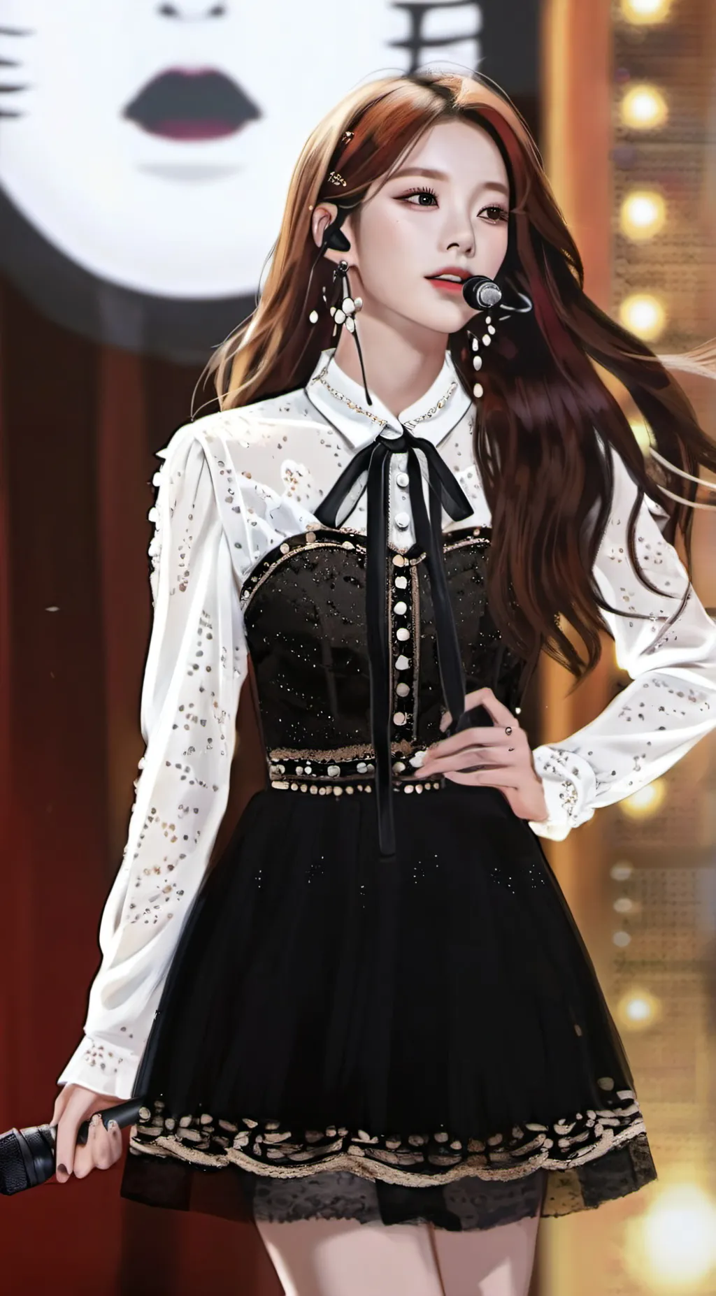 ai character: Jisoo (black pink) background