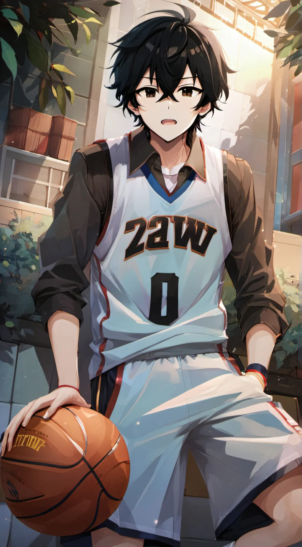 ai character: Andrew~ 🏀 background