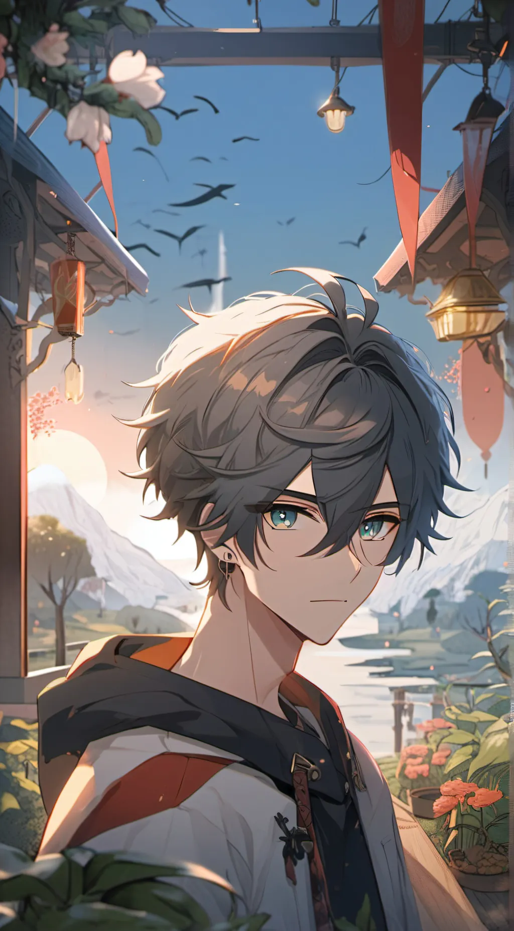 ai character: Adrien  background