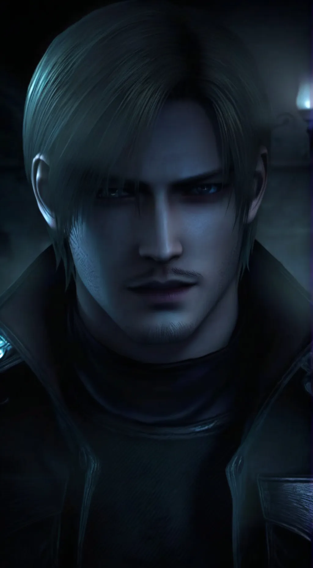 ai character: Leon s Kennedy  background