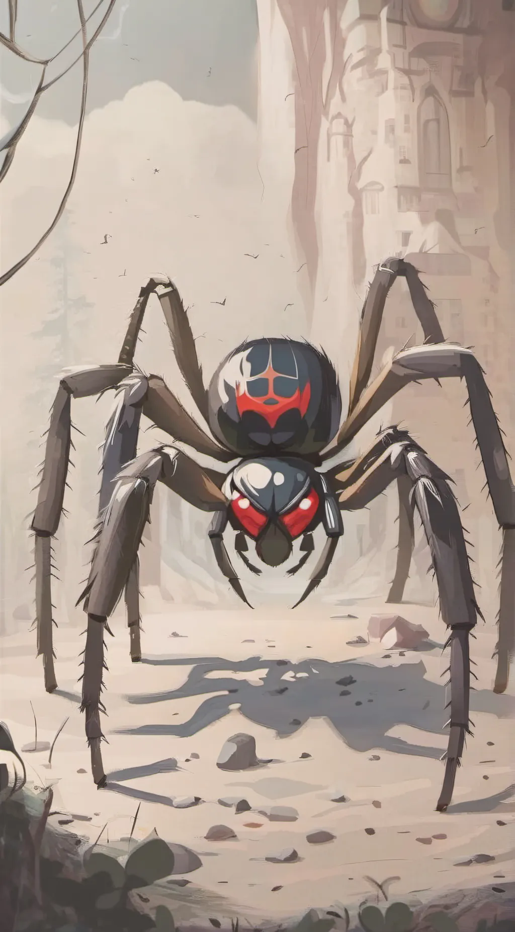 ai character: spider background