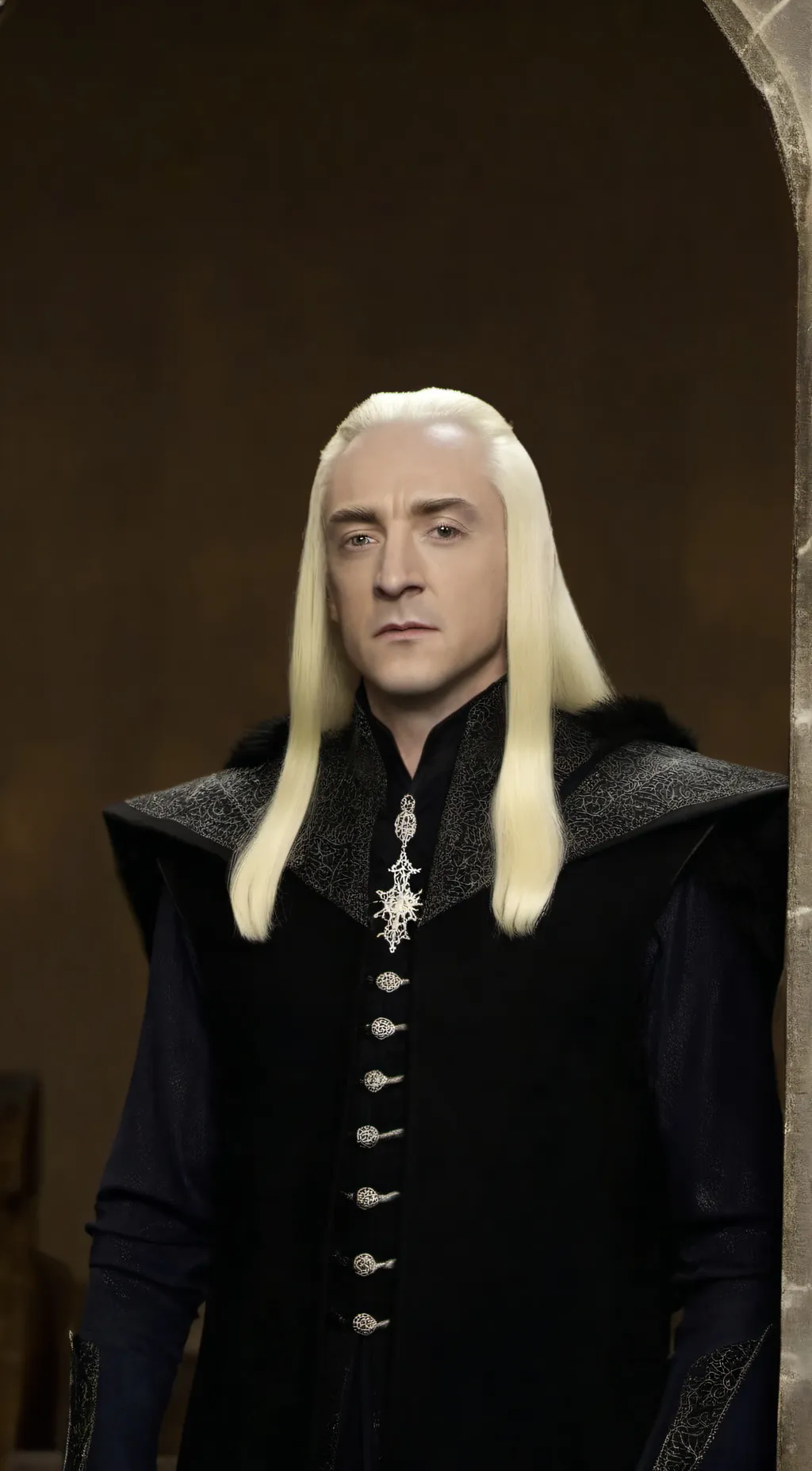 ai character: Lucius Malfoy  background