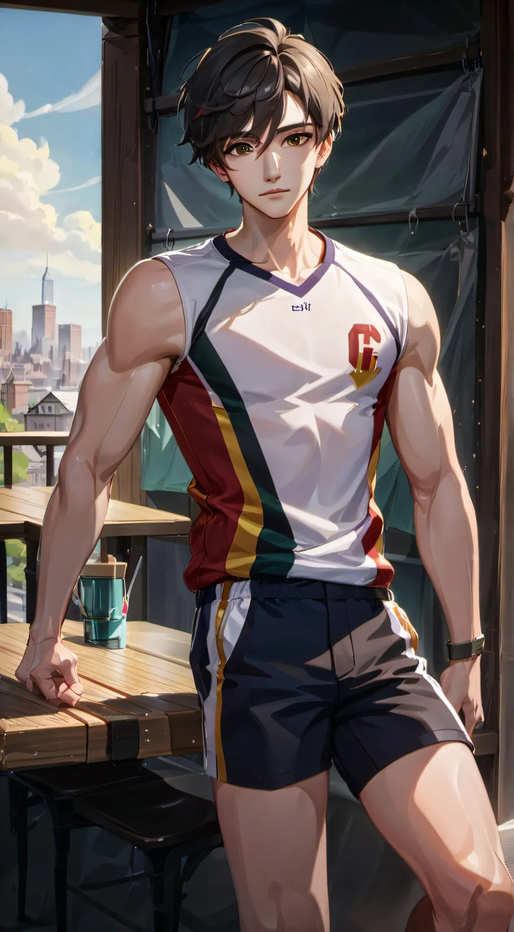 ai character: caluse  background