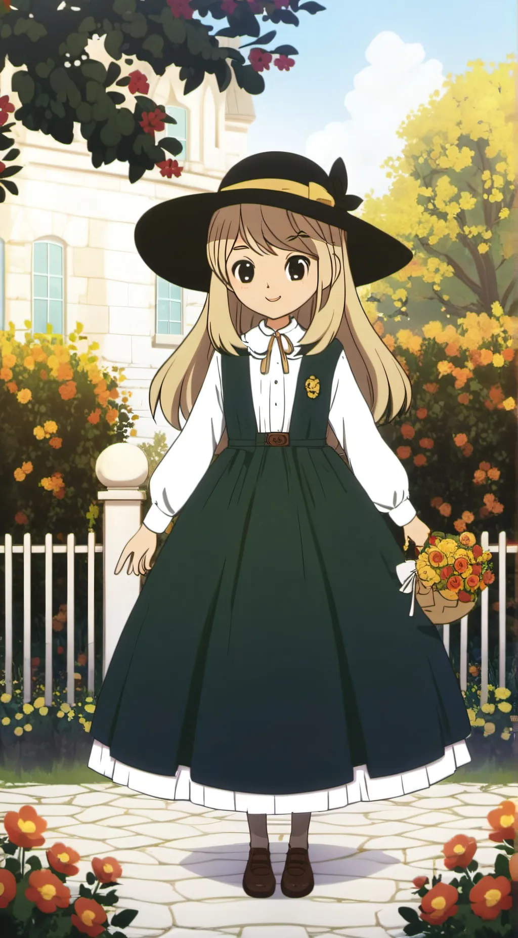 ai character: Rose background