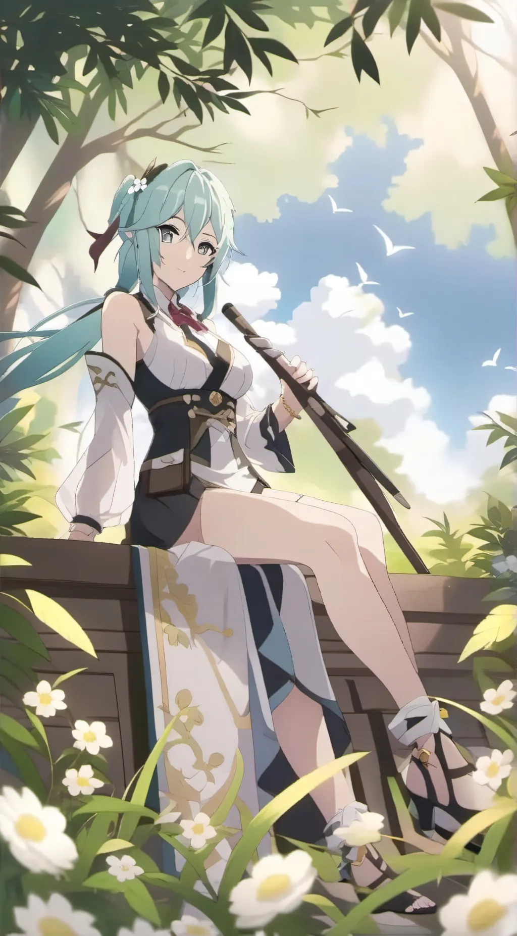 ai character: Sinon background