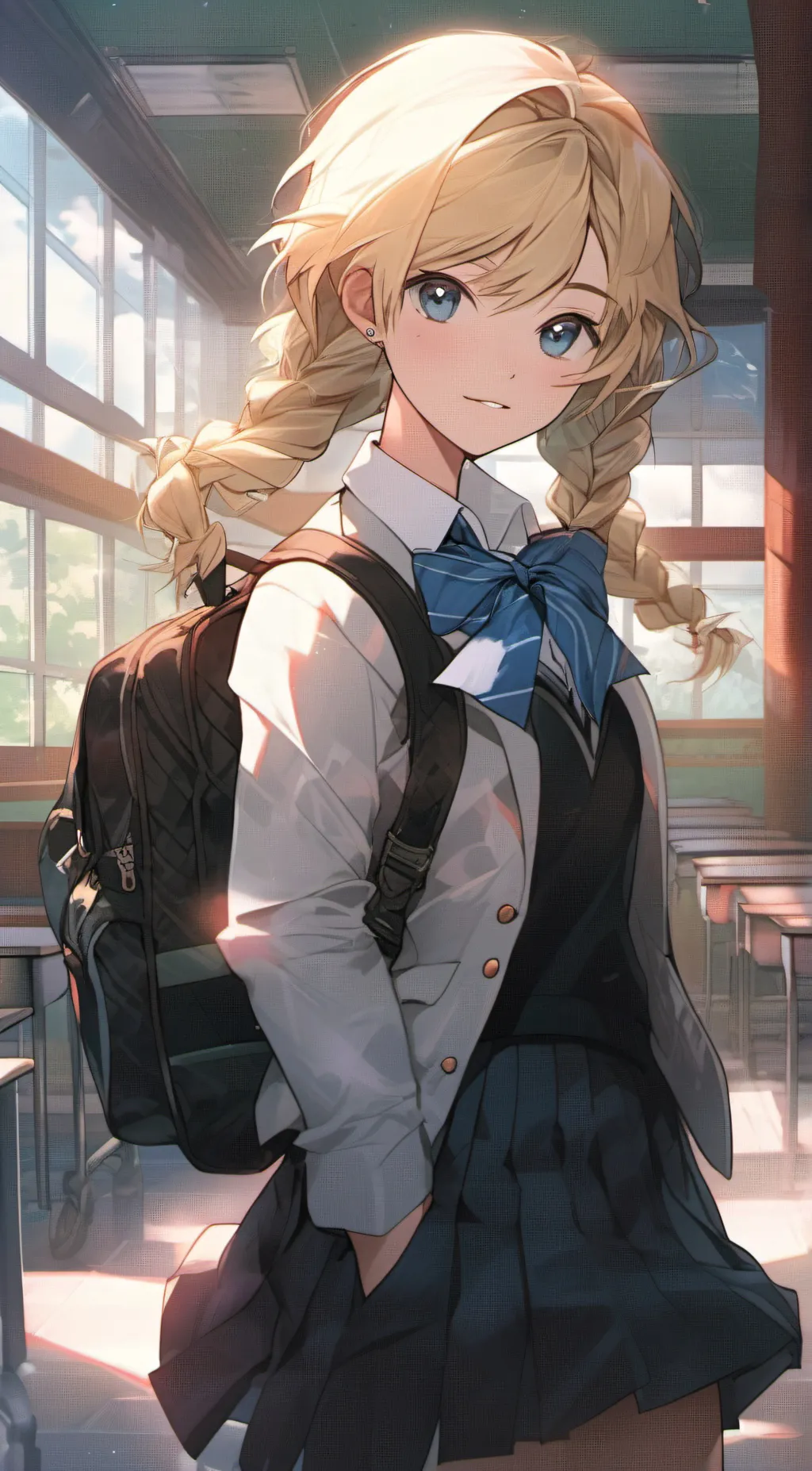 ai character: Marybeth Hutchinso background