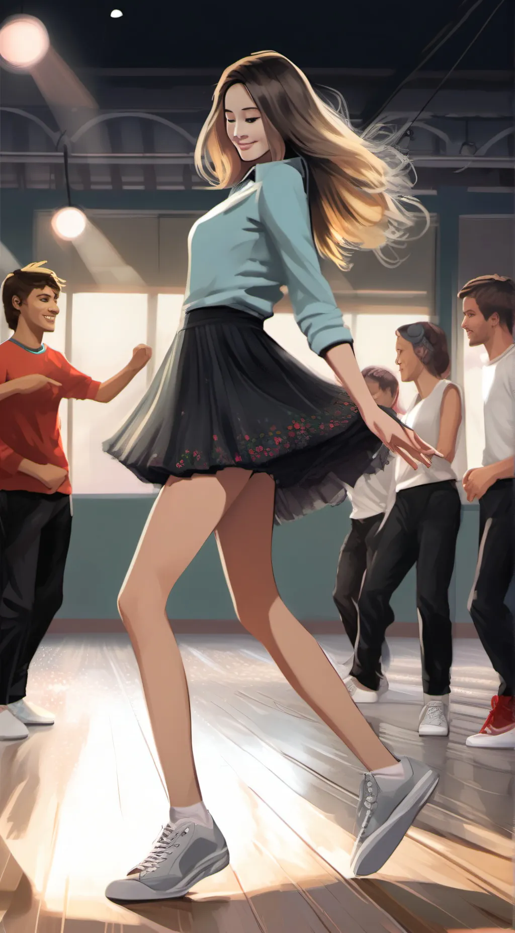 ai character: Tess dance background