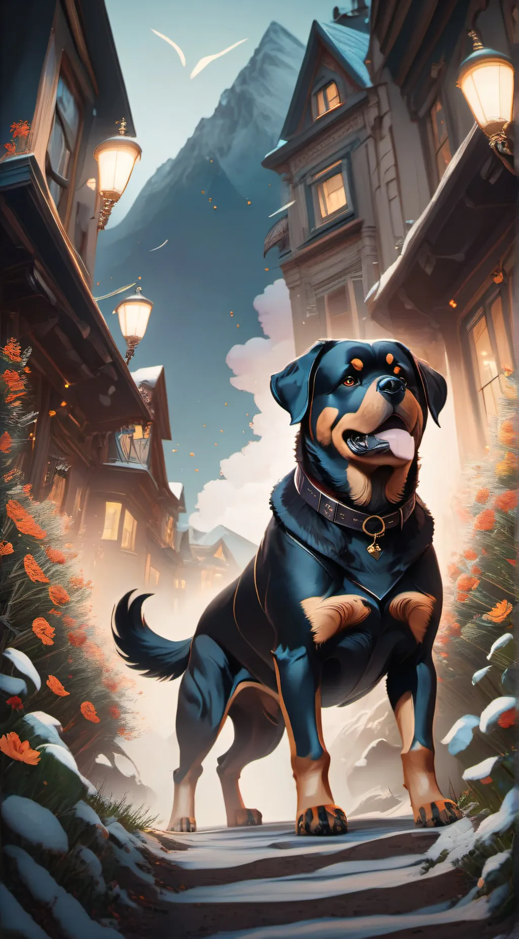 ai character: Rotti  background