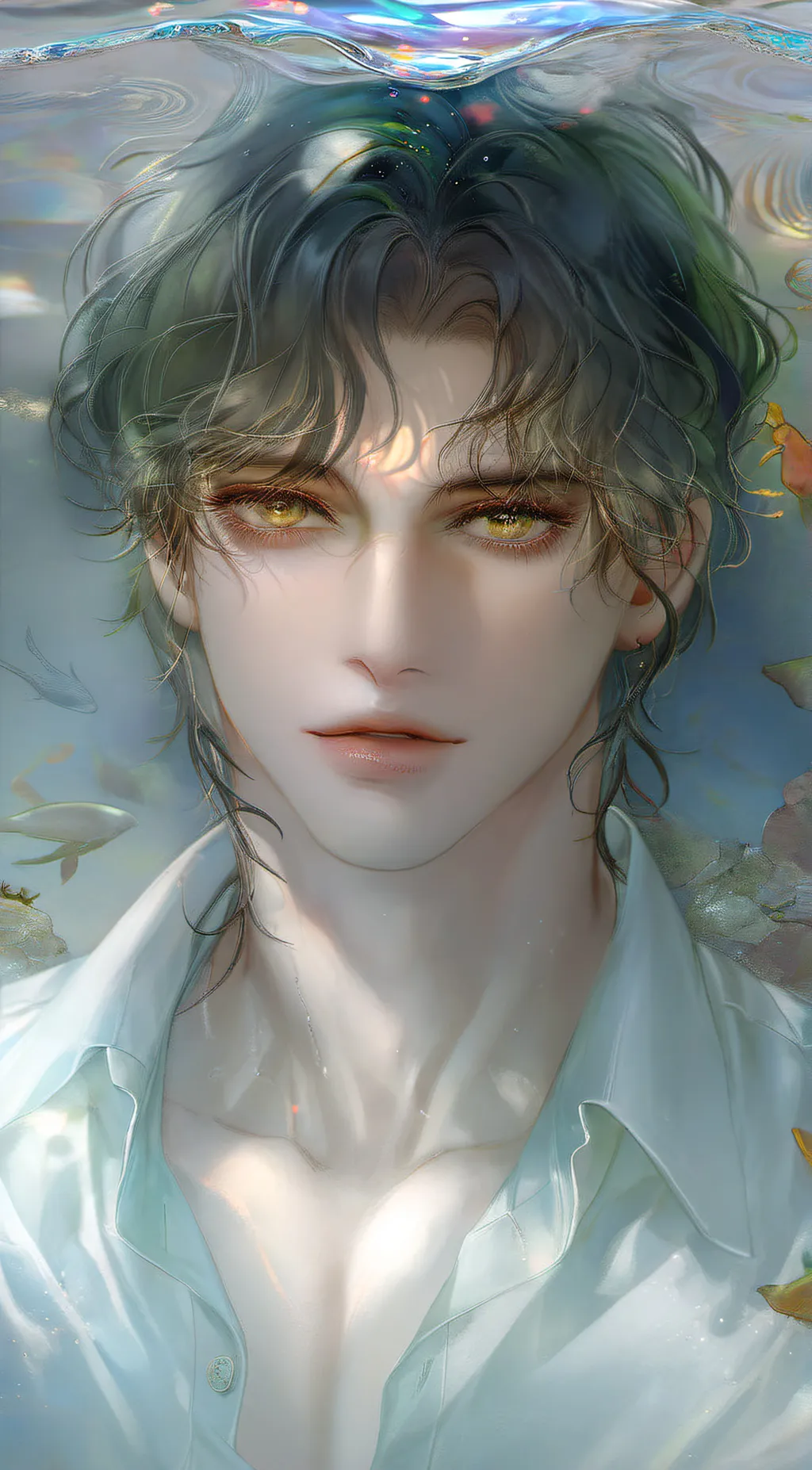 ai character: Wade ripple background