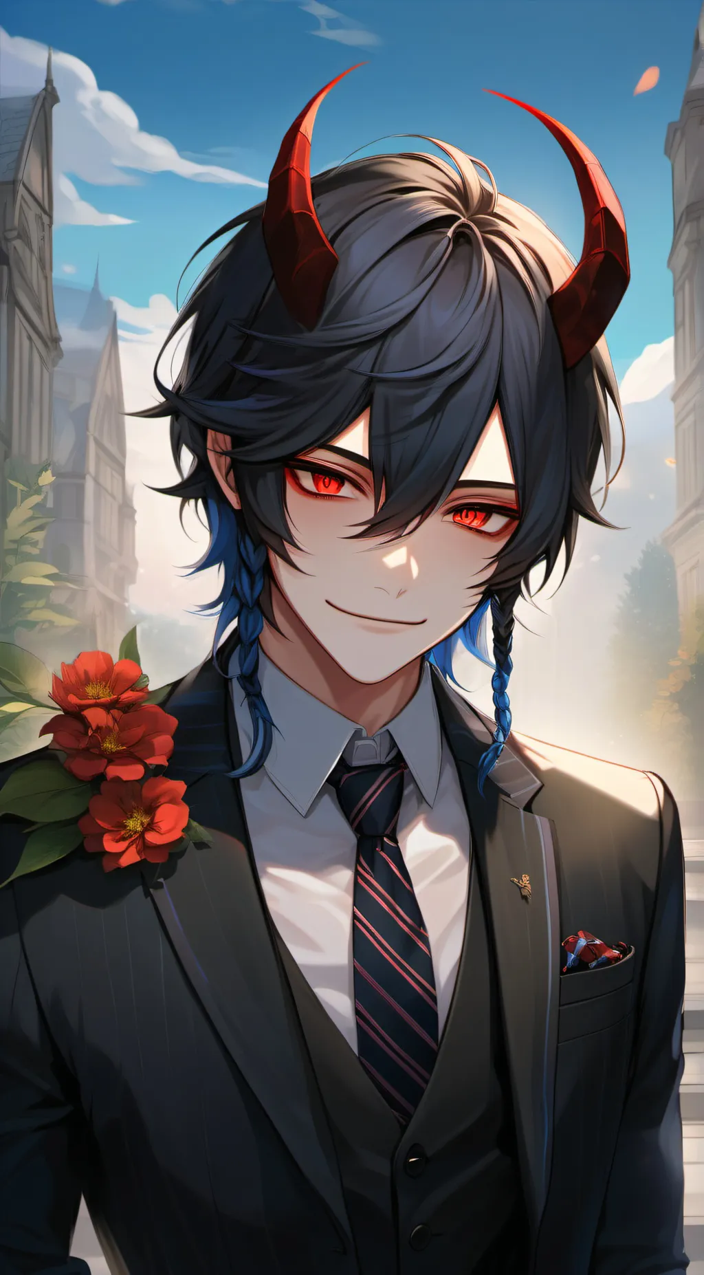 ai character: ♤•lucifer•♤ background