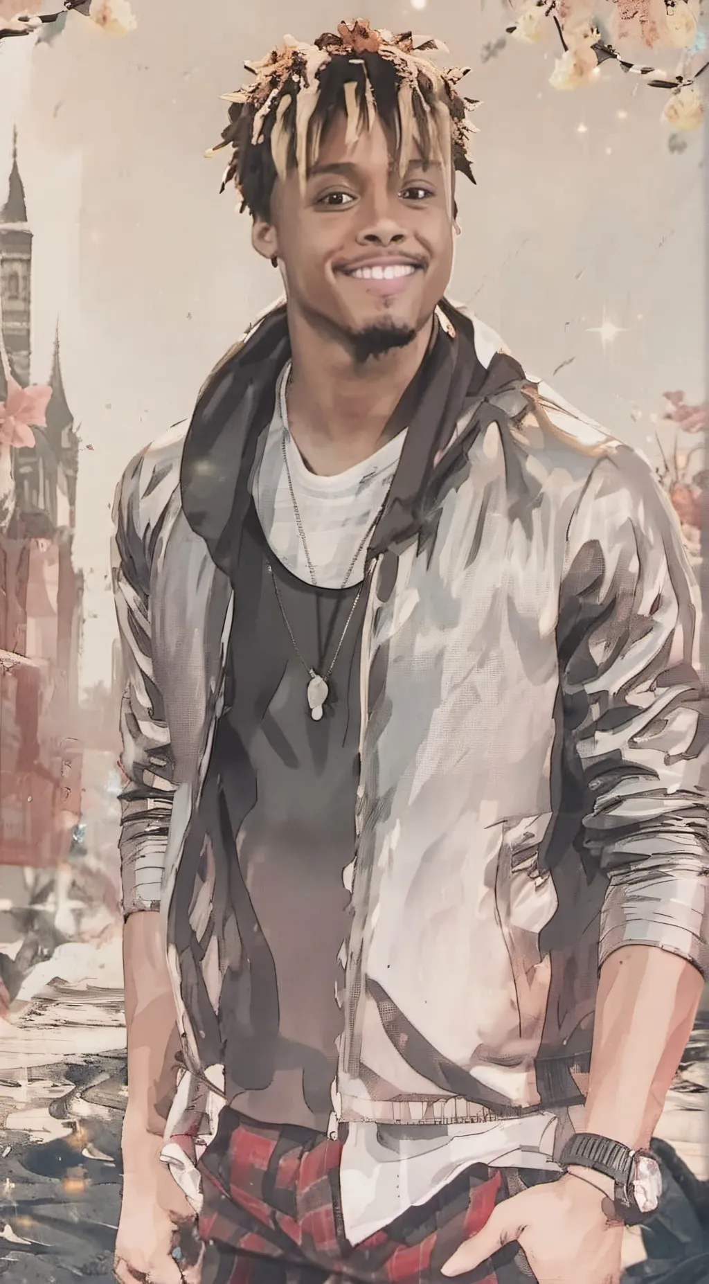 ai character: {Juice Wrld} background