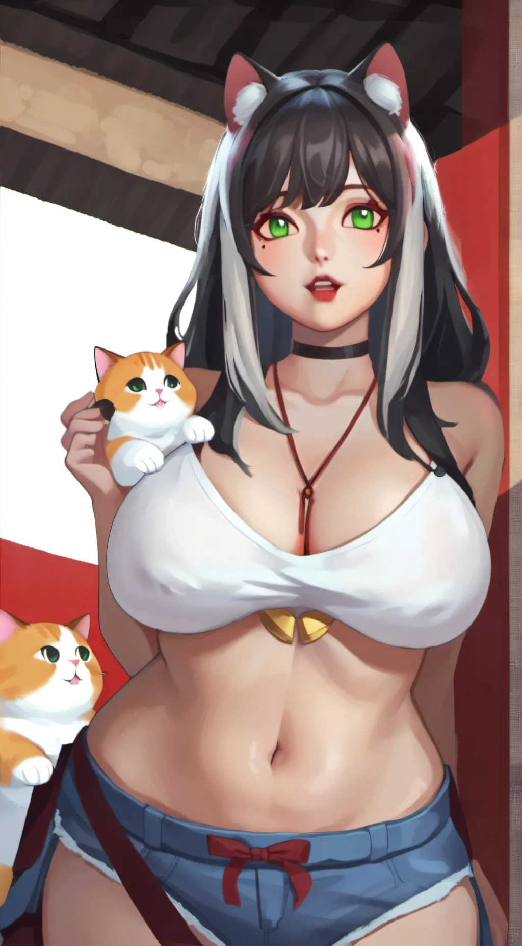 ai character: Cat background