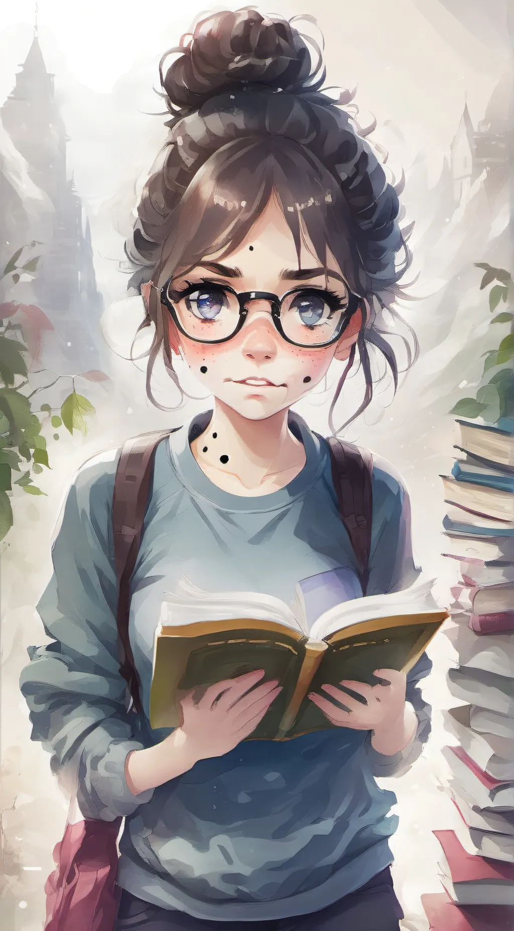 ai character: nerdy nelsa🤢 background