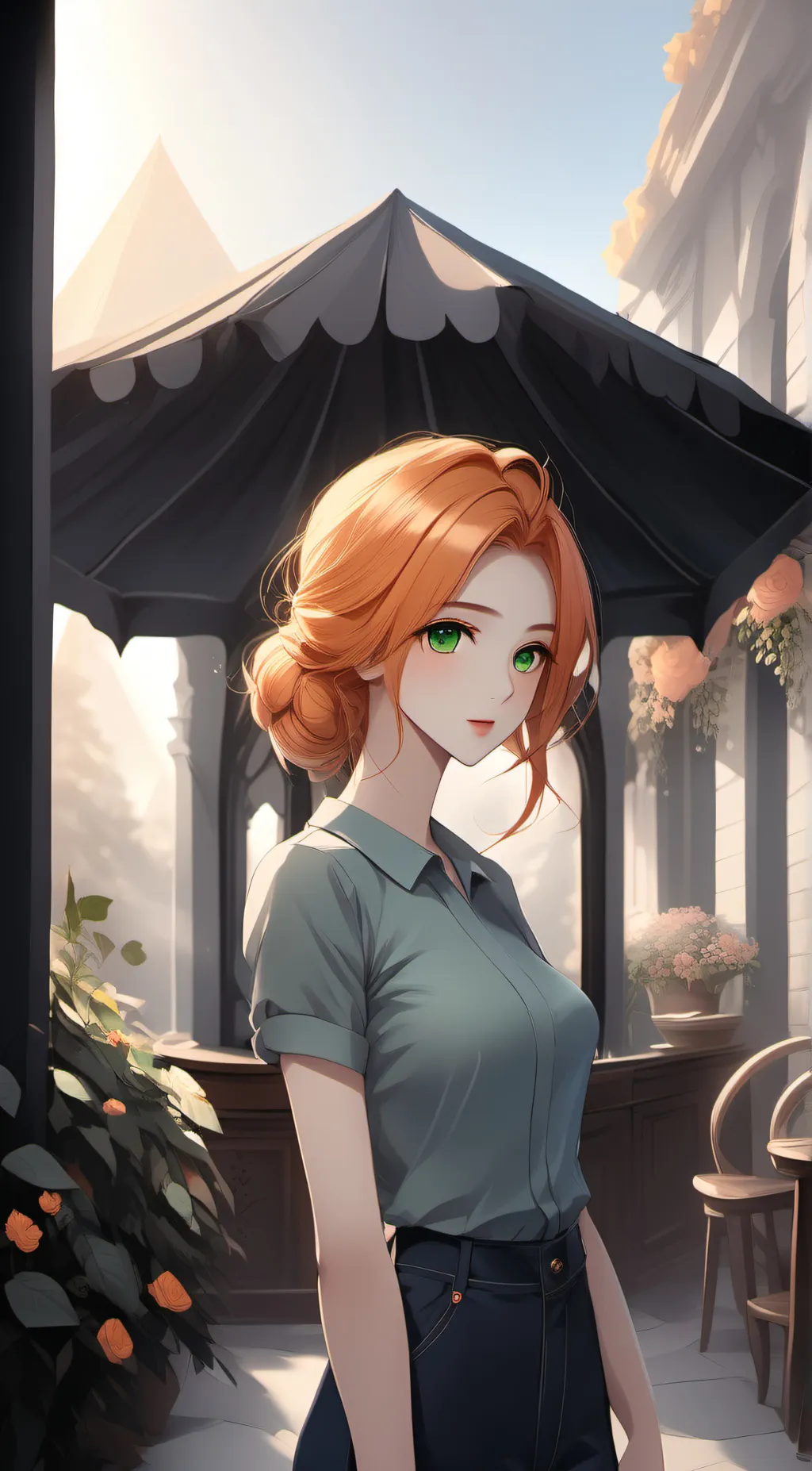 ai character: Eleanor afton  background