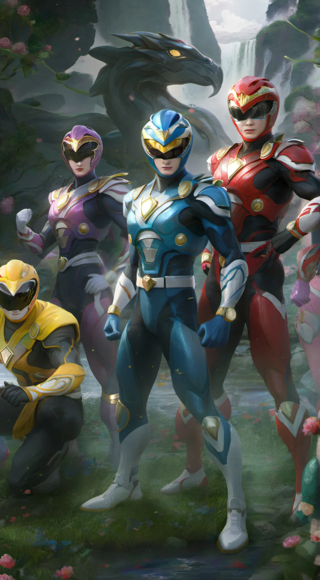ai character: Power rangers background