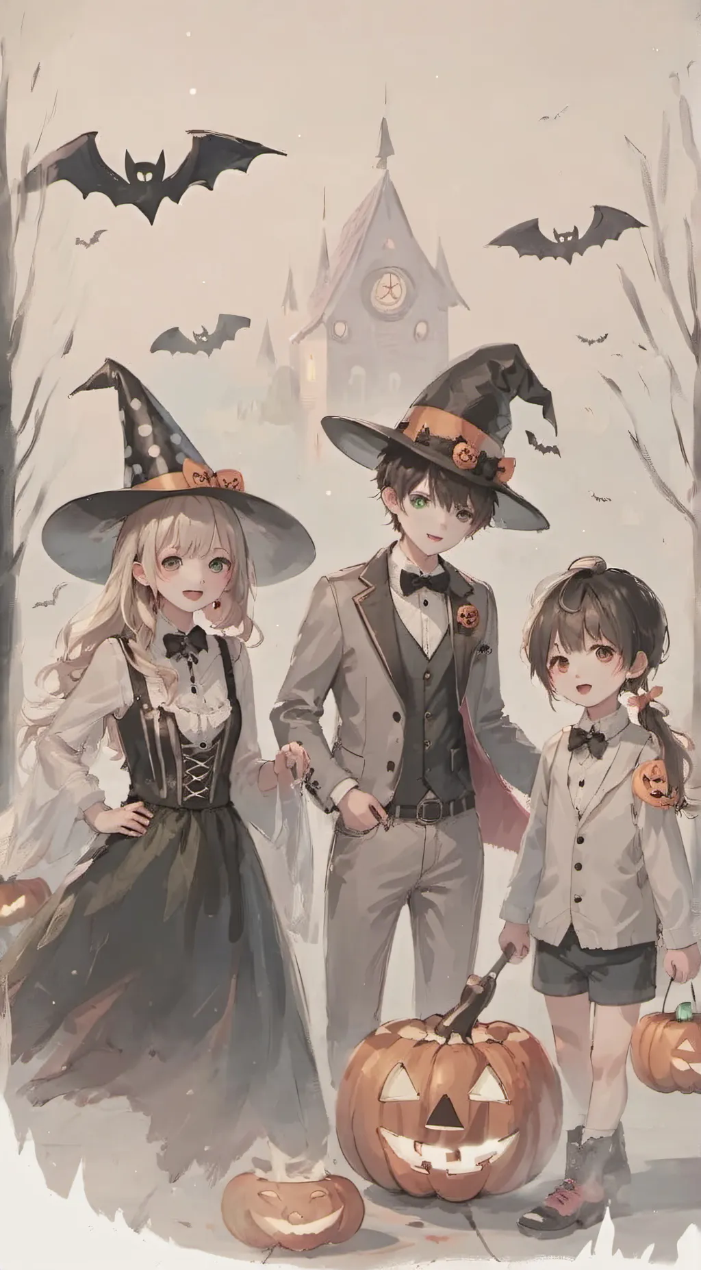 ai character: MHA costume party  background