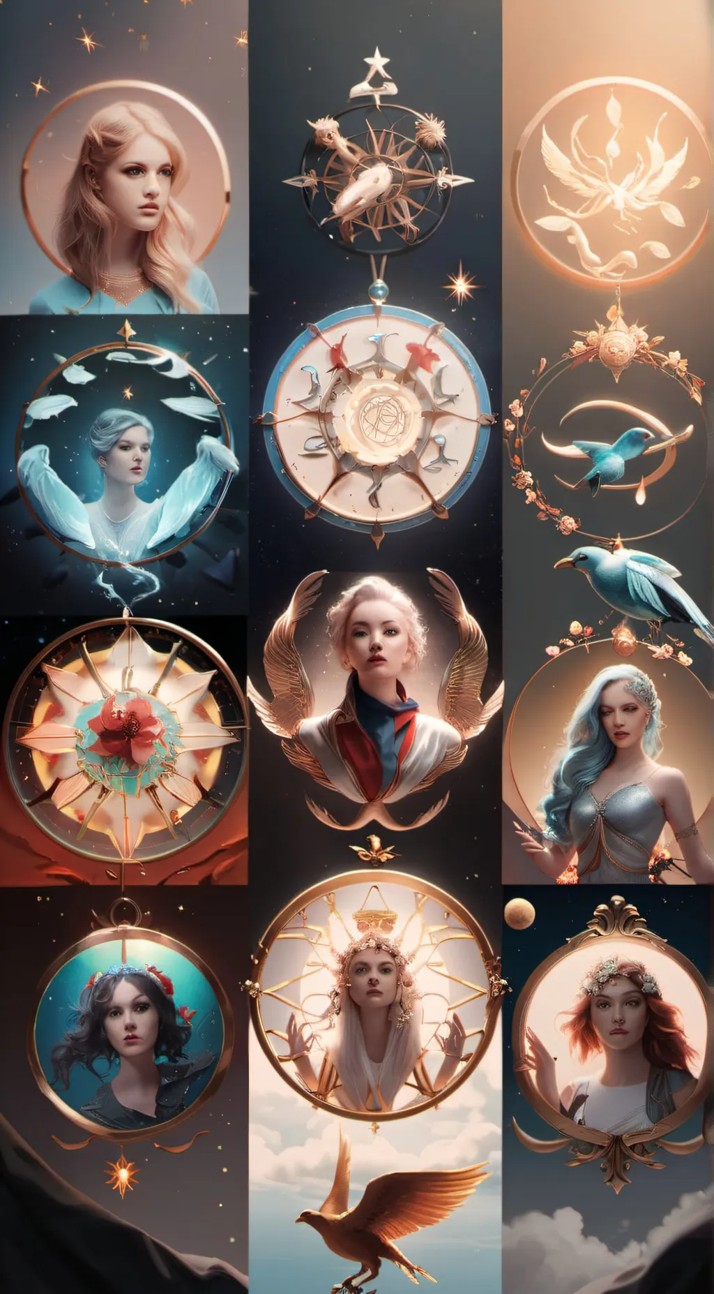 ai character: Zodiac background