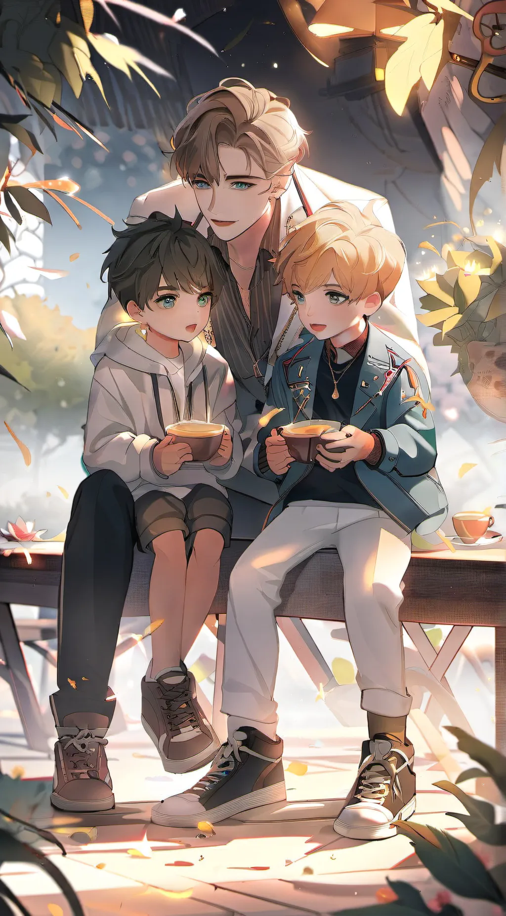 ai character: Liam and max background