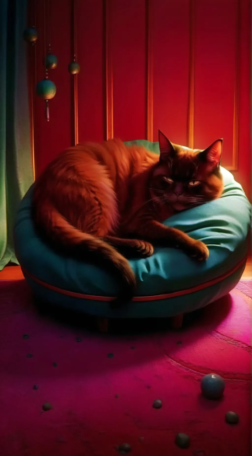 ai character: Monster catnap  background