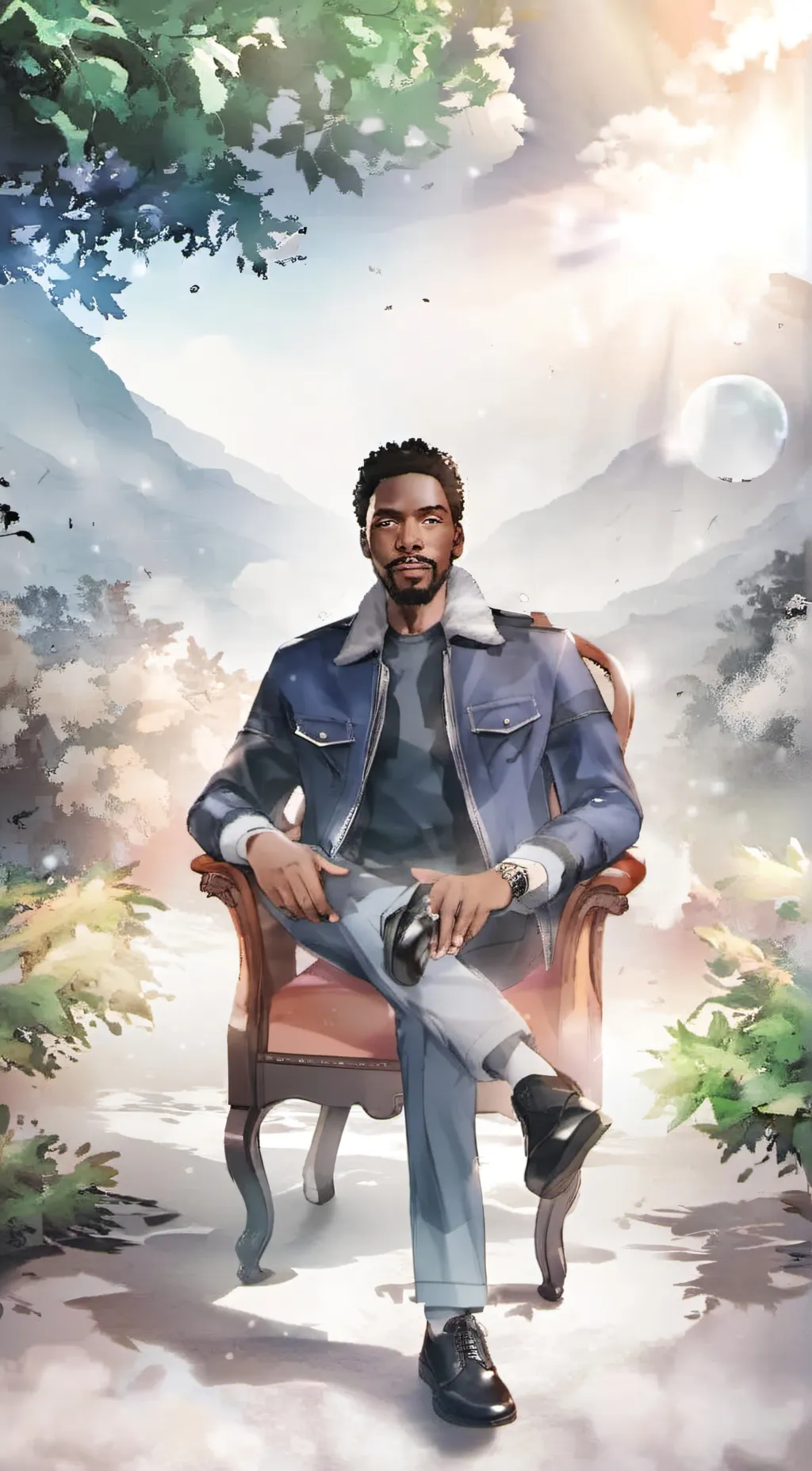 ai character: Duke Dennis  background