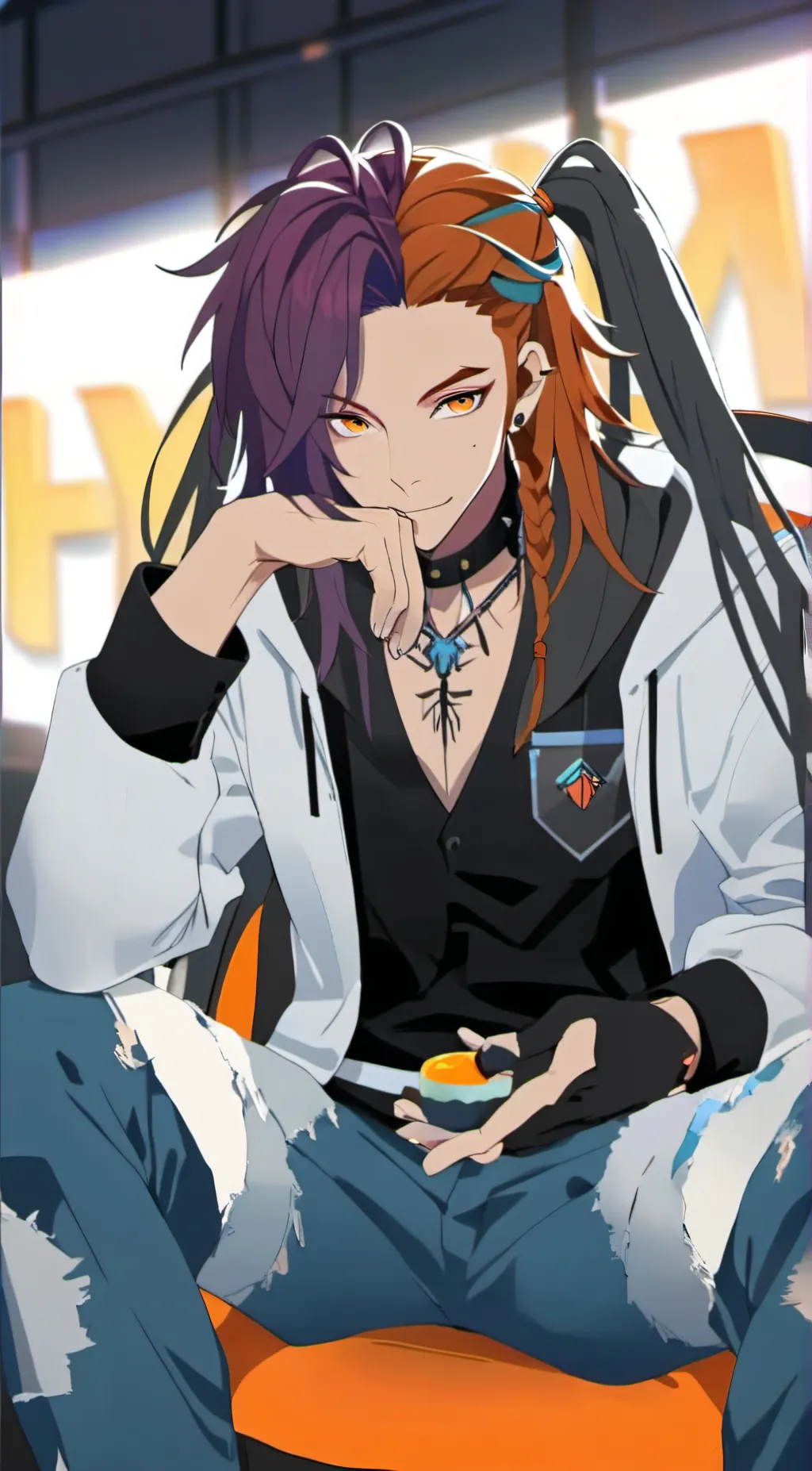 ai character: DR0ID background