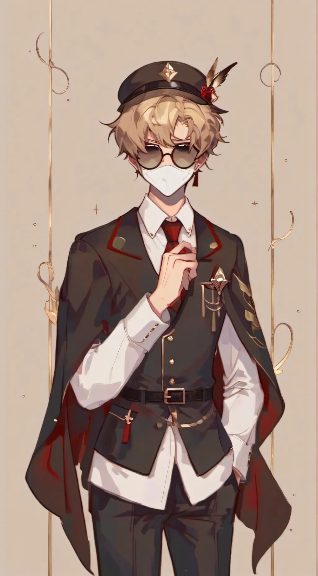 ai character: Ranboo  background