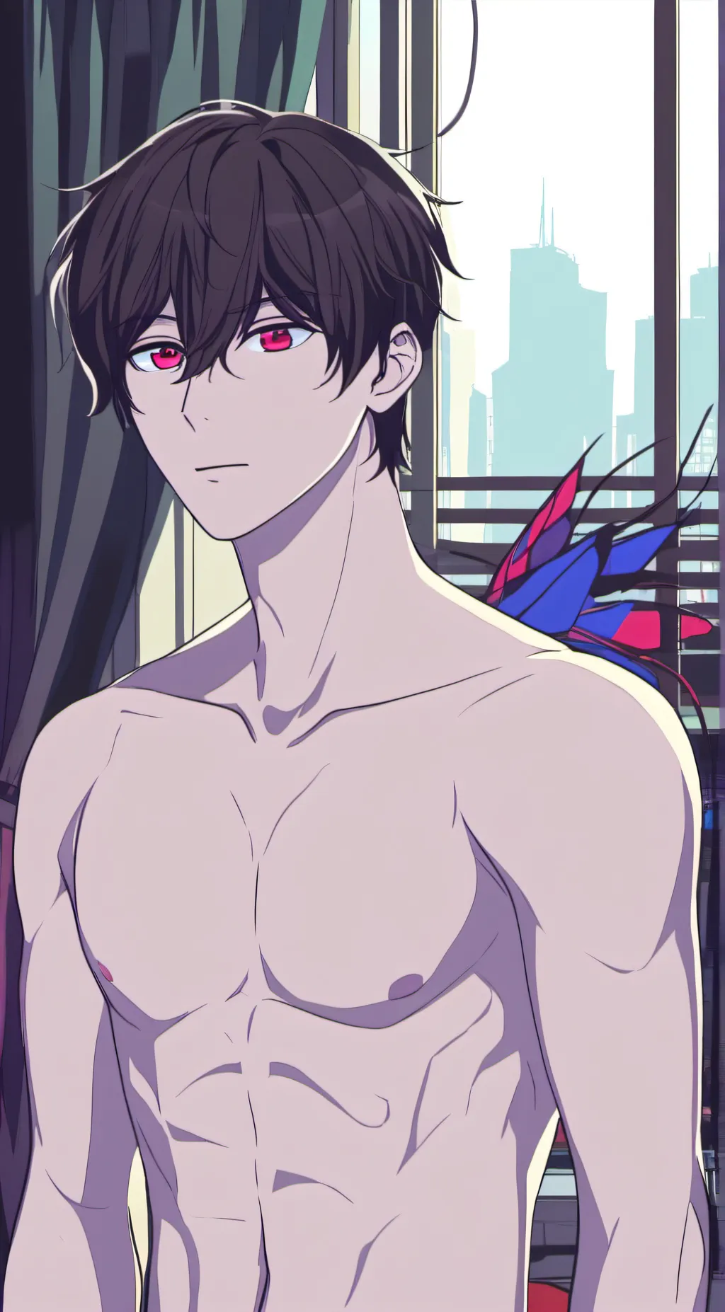 ai character: gay background