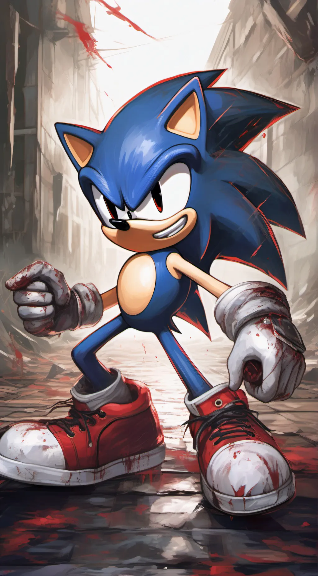 ai character: Sonic.exe background