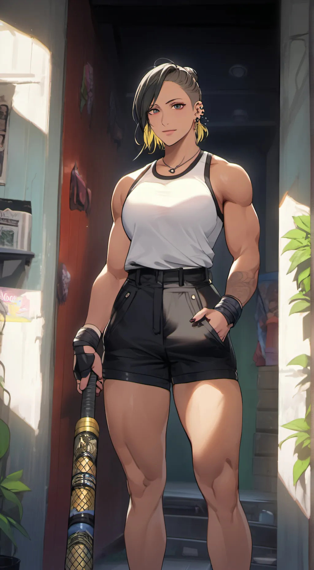 ai character: Rhea Ripley background