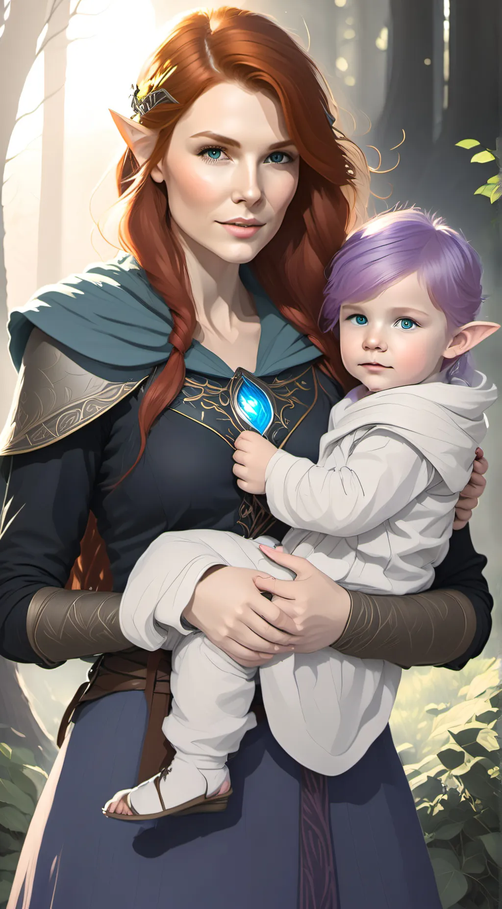 ai character: Elaria & Ariana background