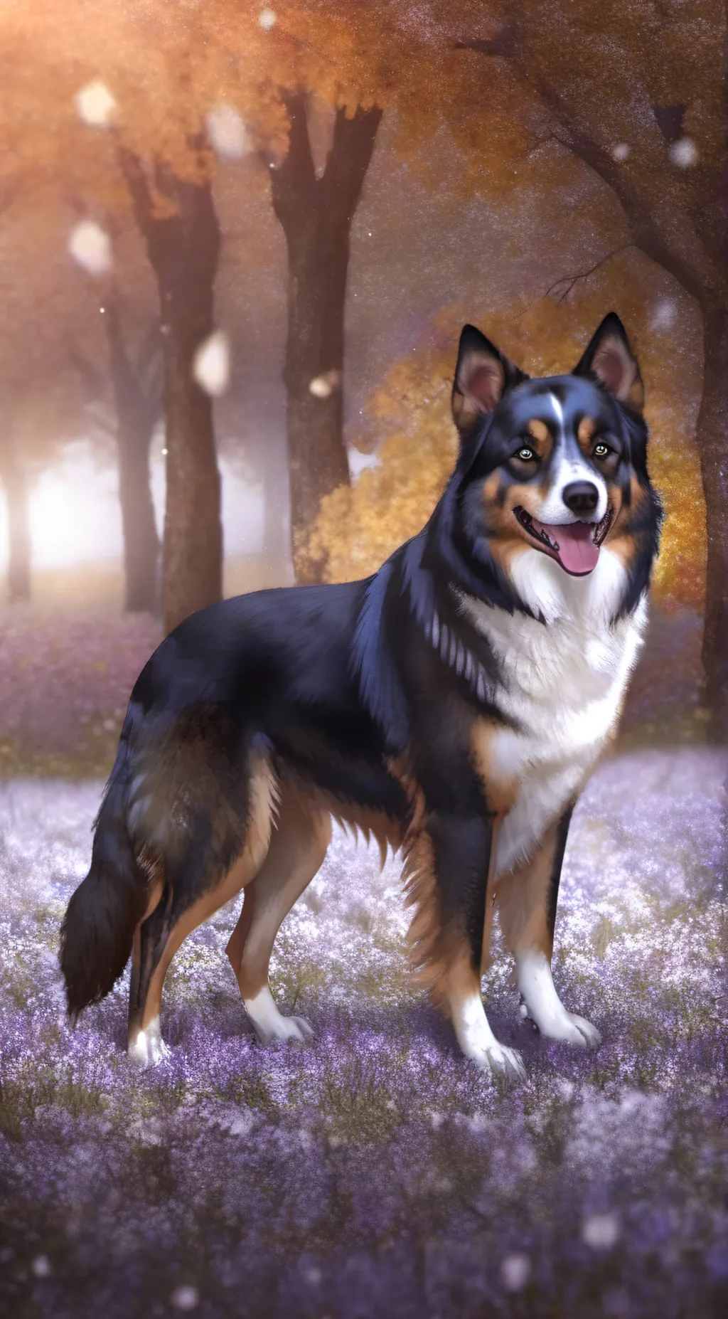 ai character: dog background