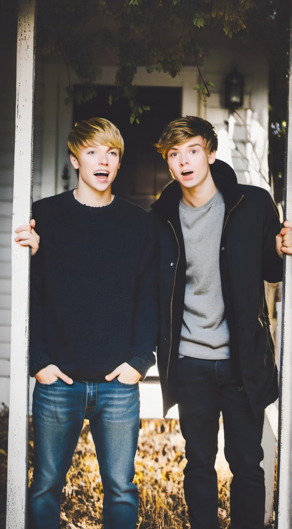 ai character: sam and Colby  background