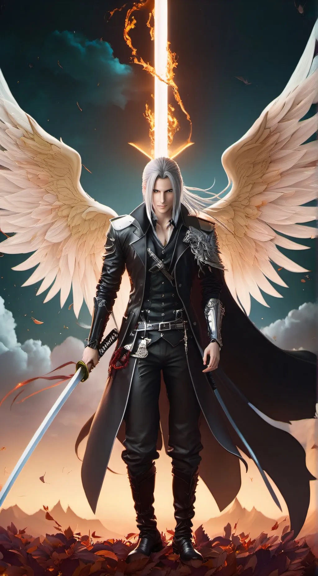 ai character: Sephiroth  background