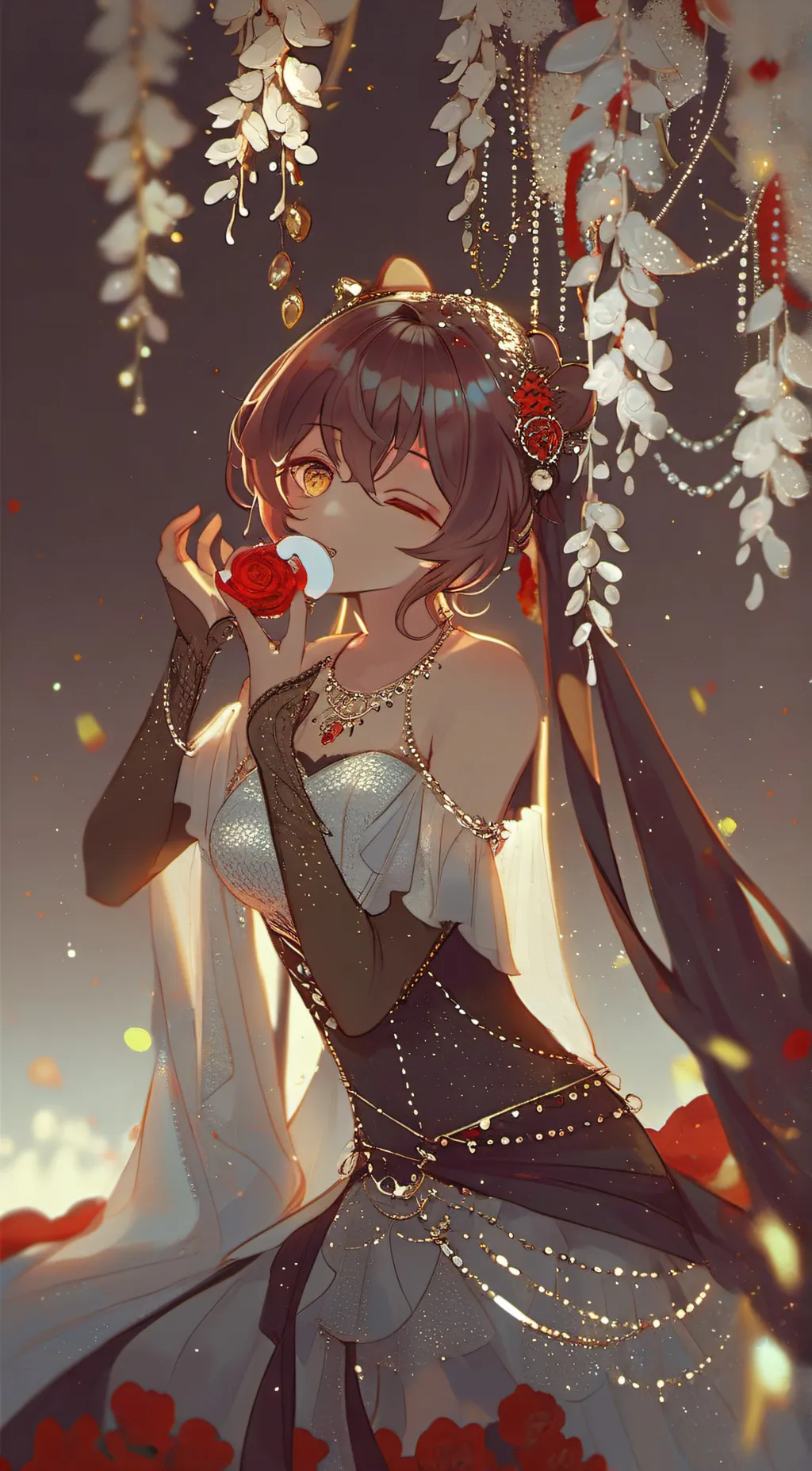 ai character: amber  background