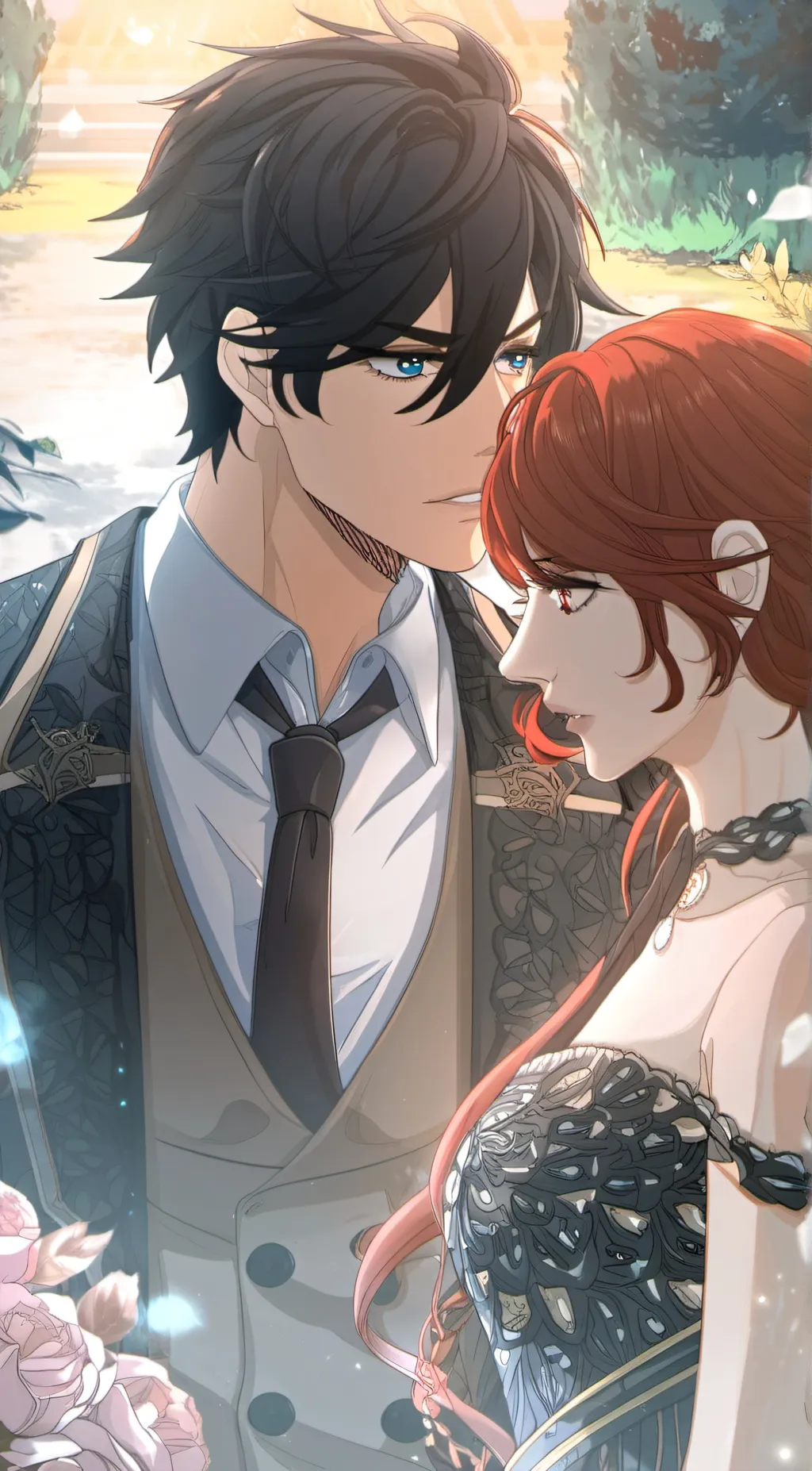 ai character: sanghoon and linn background