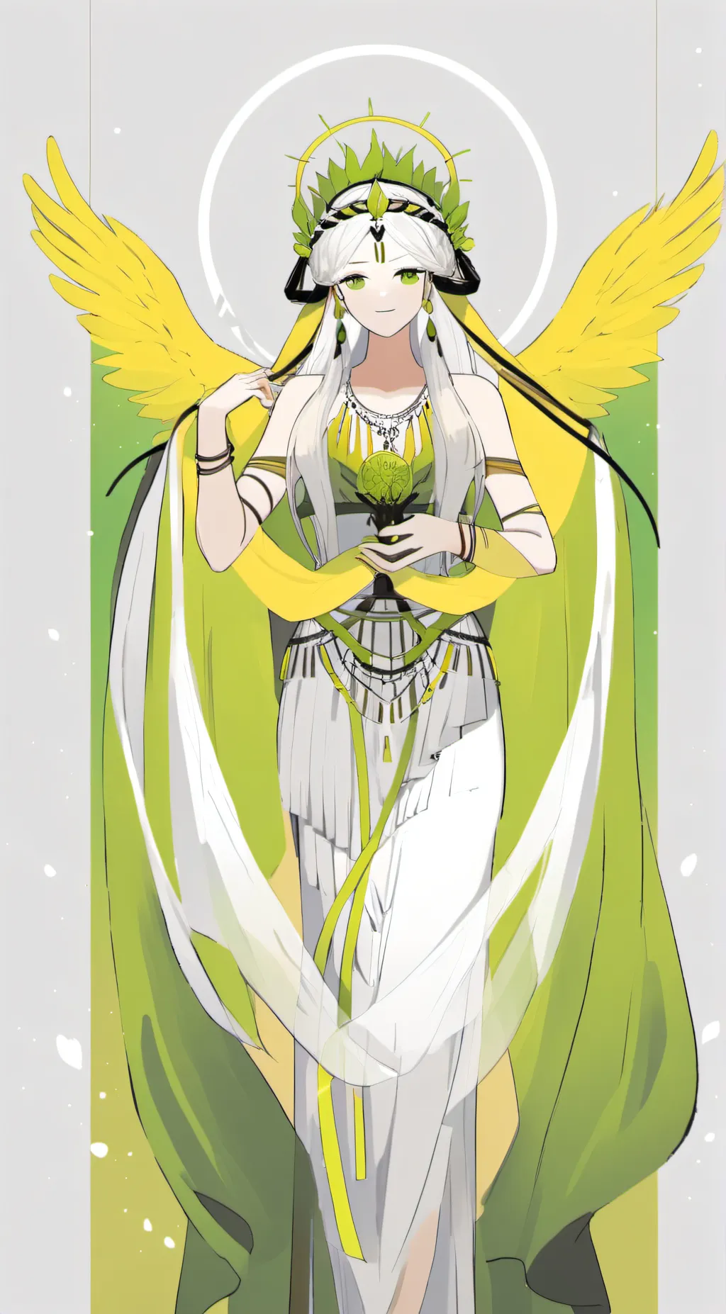 ai character: Aurora background